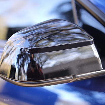 Model Y Juniper Side Mirror Cover Overlay Performance-Inspired Upgrade Rearview Mirror Cap Glossy Black