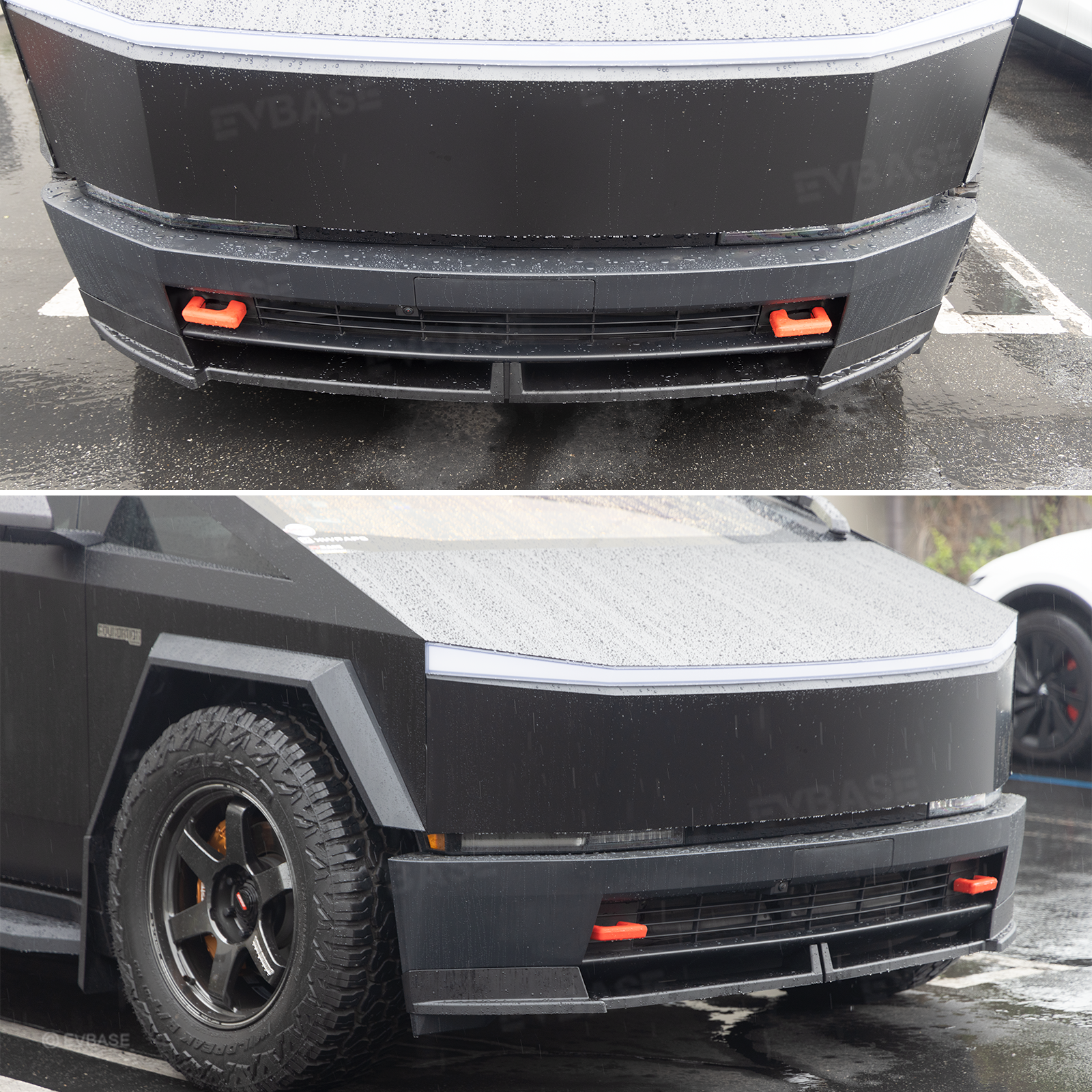 Cybertruck Front Bumper Lip Splitter ABS Front Lip for Tesla