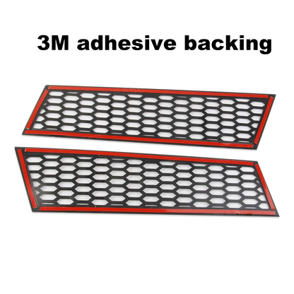 Cybertruck Rear Bumper Honeycomb Mesh Trim Cover ABS Carbon Fiber Style Protective Trim Frame Decal