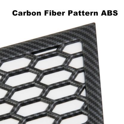 Cybertruck Rear Bumper Honeycomb Mesh Trim Cover ABS Carbon Fiber Style Protective Trim Frame Decal