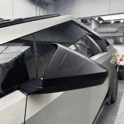 Cybertruck Side Mirror Cover Futuristic Tactical Horn-Style Rearview Mirror Caps ABS Protective Overlay