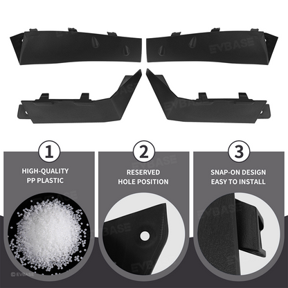 Cybertruck Wheel Fairing Delete Covers Off-Road Protection Mud Flaps No Drilling Splash Guards