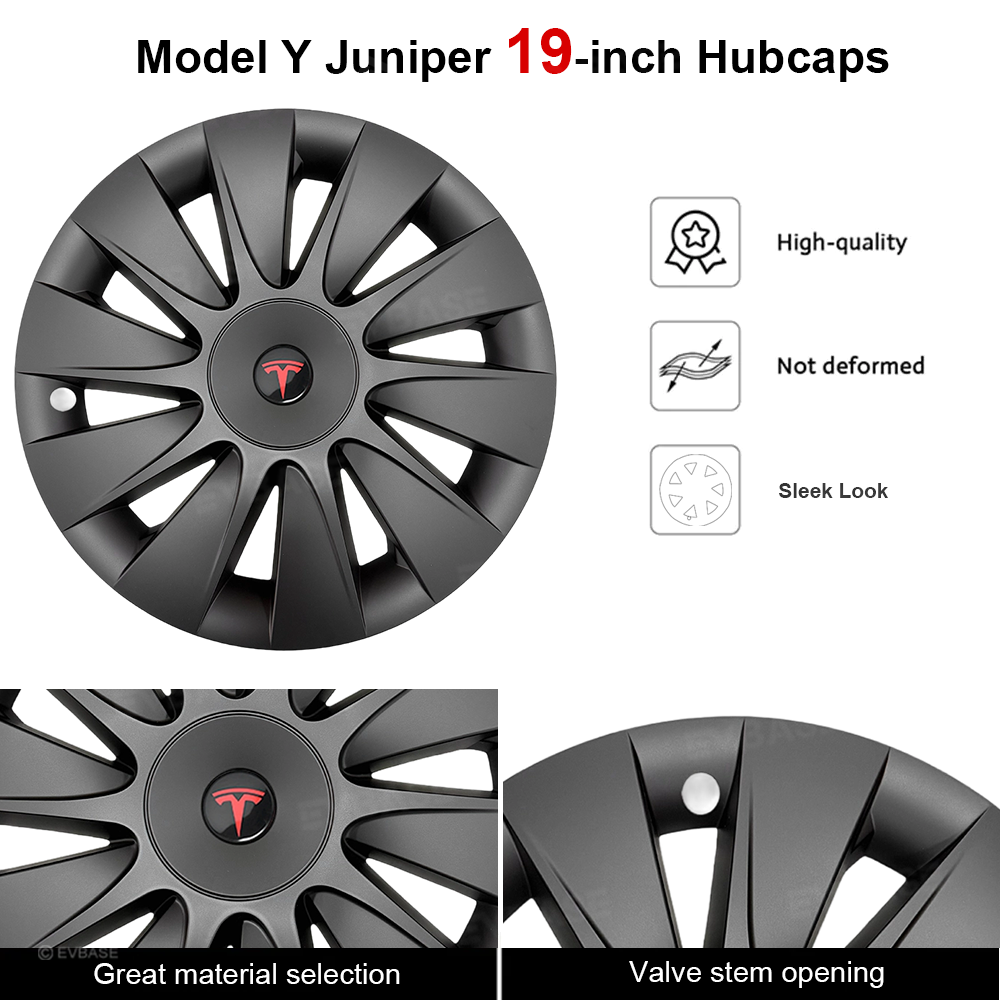 Model Y Juniper 19" Wheel Covers Induction Style Aero Hubcaps for Tesla