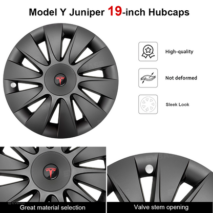 Model Y Juniper 19" Wheel Covers Induction Style Aero Hubcaps for Tesla