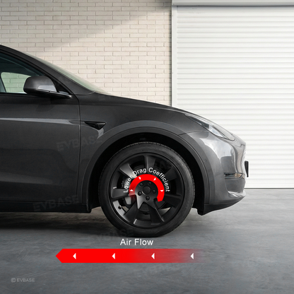 EVBASE Wheel Covers for Tesla Model Y 19" Wheels Aero Performance Style Hubcaps