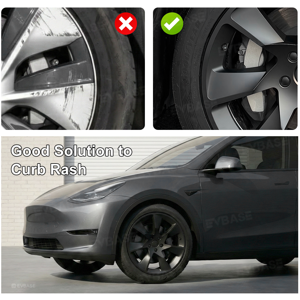 EVBASE Wheel Covers for Tesla Model Y 19" Wheels Aero Performance Style Hubcaps