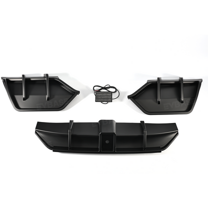 Model Y Juniper Rear Diffuser Sporty Style Lower Bumper Lip with LED Brake Light ABS Body Kit for Tesla