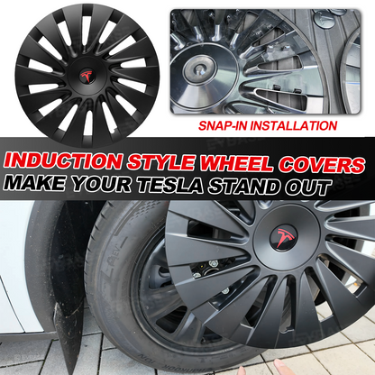 Model Y Juniper Standard 18" Wheel Covers for Tesla Aperture Wheels Induction Style Hubcaps