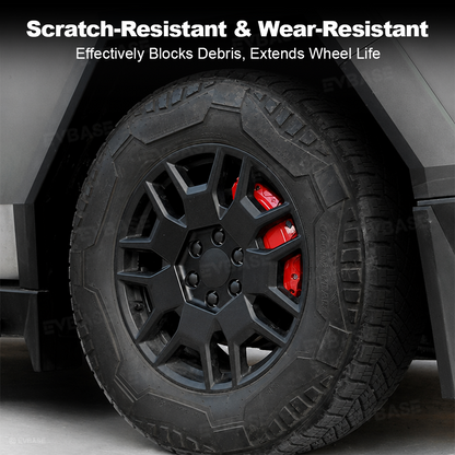 Cybertruck Wheel Center Caps & Lug Nut Covers Set