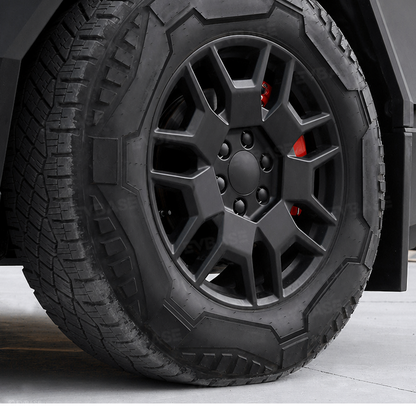 Cybertruck Wheel Center Caps & Lug Nut Covers Set