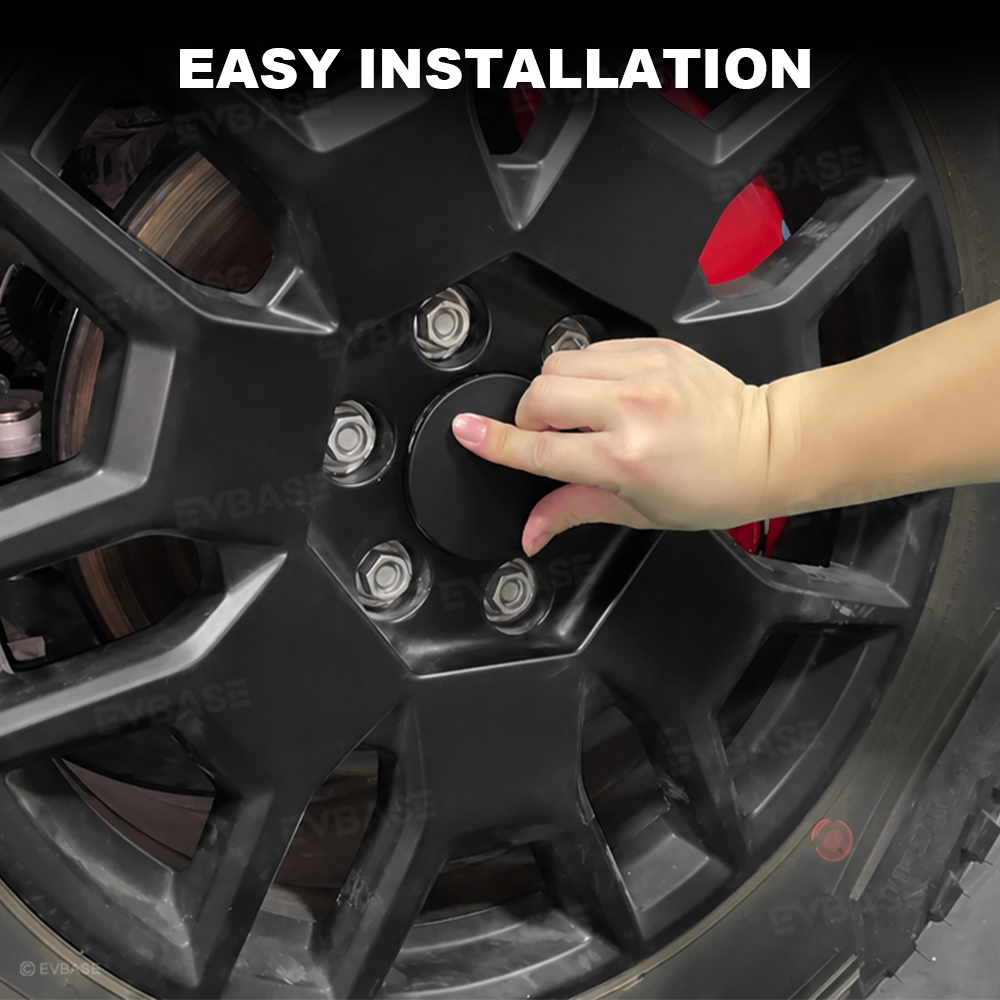 Cybertruck Wheel Center Caps & Lug Nut Covers Set