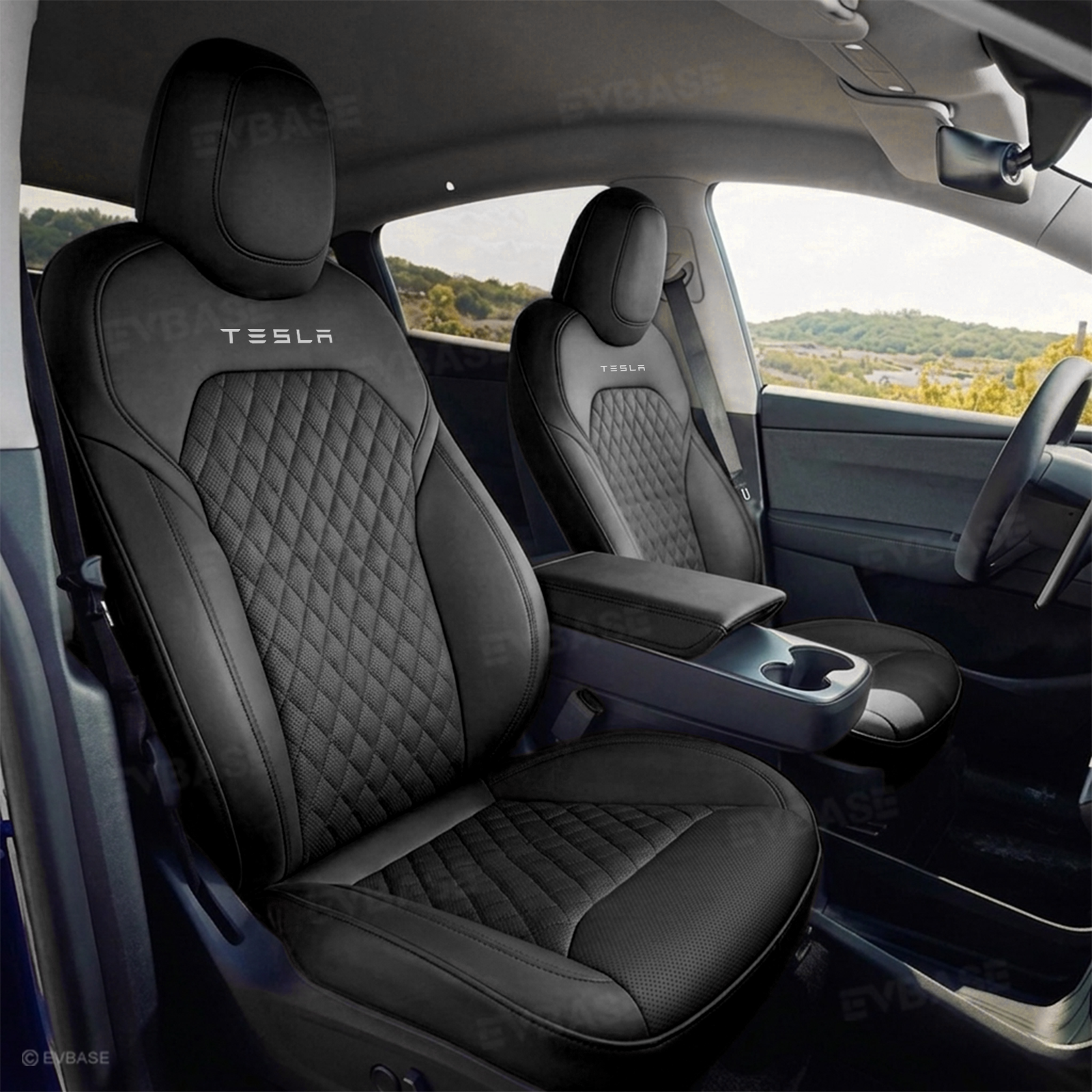 Model Y Juniper Standard Seat Covers Waterproof Breathable NAPPA Leath ...