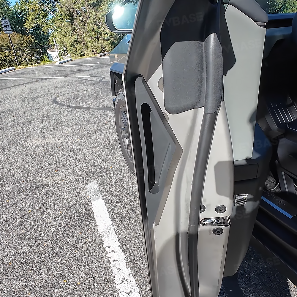 Tesla Cybertruck Inside Door Handles Fingerprint Resistant Matte Black Silicone 4PCS