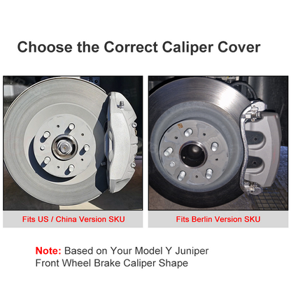 Model Y Juniper Brake Caliper Cover Set Performance Look Caliper Protector Precision Bolt-On