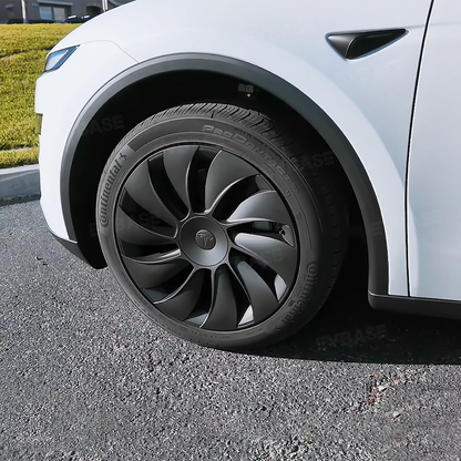 Model Y Juniper 19 inch Wheel Covers Überturbine Style Matte Hubcaps for Tesla Crossflow Wheels