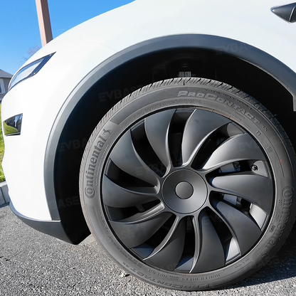 Model Y Juniper 19 inch Wheel Covers Überturbine Style Matte Hubcaps for Tesla Crossflow Wheels