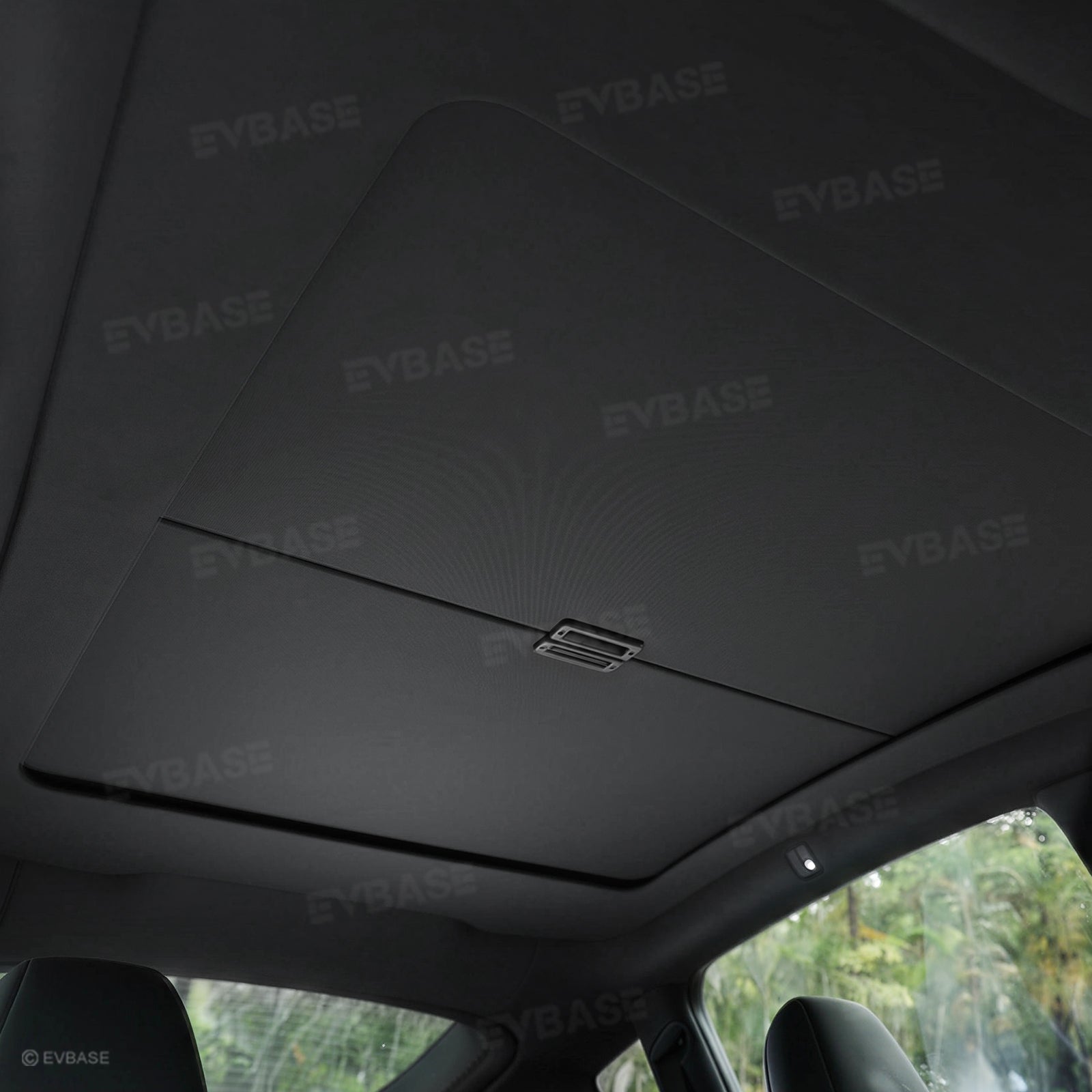 Model Y Juniper Retractable Sunshade for Tesla Glass Roof Sunshade With Roll Fabric Style Heat Insulation UV Protection