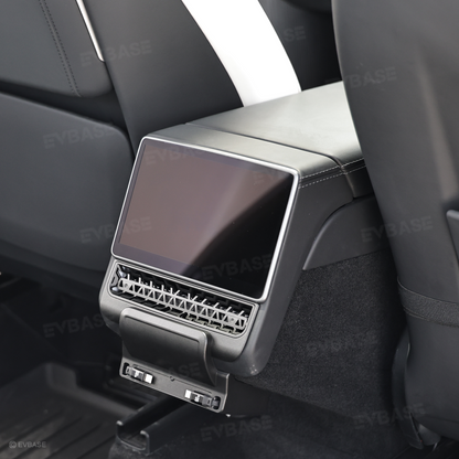 Model Y Juniper/ 3 Highland Rear Vent Expansion Dock 2.0 with Retractable Fast Charging Cables & Aromatherapy &  Air Vent Cover for Tesla