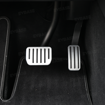 Model Y Juniper/ 3 Highland Aluminum Performance Foot Pedal Covers Non-Slip Slide-On Rail Lock Brake & Accelerator Pedal Pads Protector Set