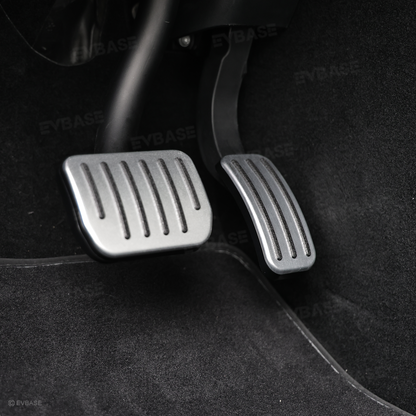 Model Y Juniper/ 3 Highland Aluminum Performance Foot Pedal Covers Non-Slip Slide-On Rail Lock Brake & Accelerator Pedal Pads Protector Set