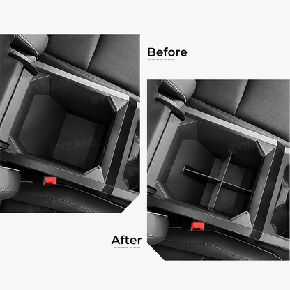 Cybertruck Armrest Storage Box Divider Armrest Section Divider Organizer