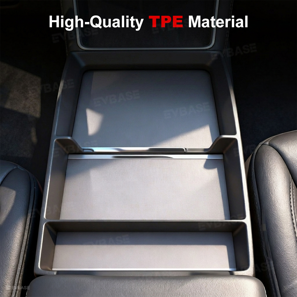 Model Y Juniper/ 3 Highland Center Console Tray TPE Organizer Interior Storage Accessories