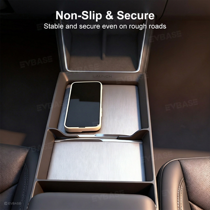 Model Y Juniper/ 3 Highland Center Console Tray TPE Organizer Interior Storage Accessories