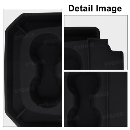 Model Y Juniper Standard Silicone Cup Holder Organizer Anti-Rattle Center Console Storage Organizer Tray