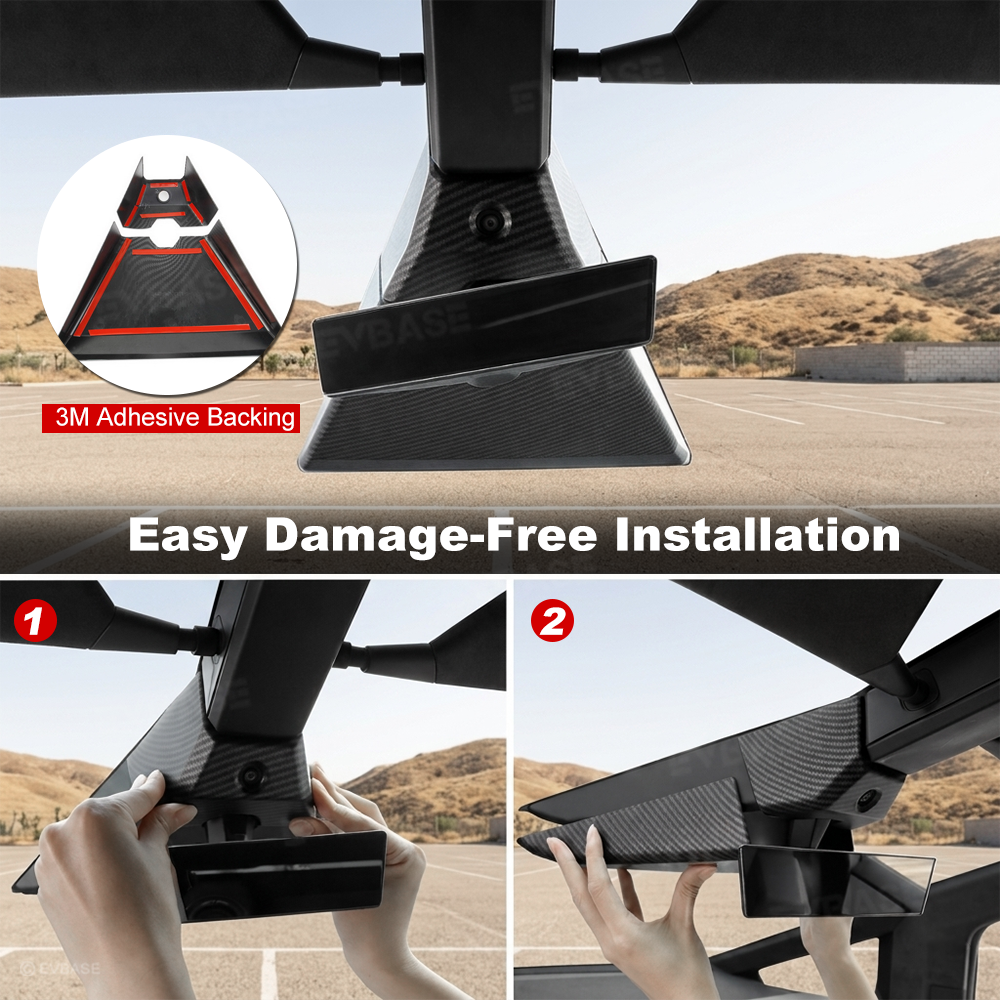 Cybertruck Cabin Camera Trim Cover ABS Warning Light Protective Overlay