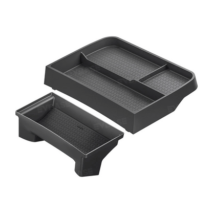 Model Y Juniper/ 3 Highland Dashboard Organizer Dual-Layer Behind-Screen Storage Tray with Non-Slip Design