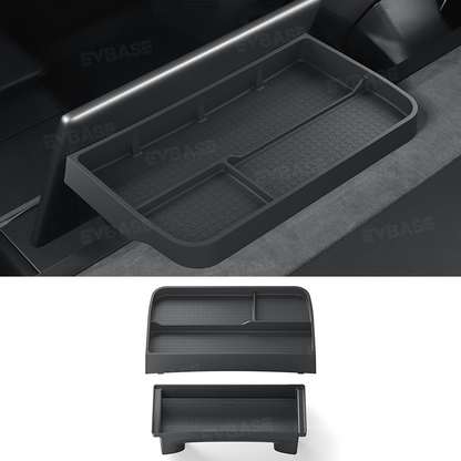 Model Y Juniper/ 3 Highland Dashboard Organizer Dual-Layer Behind-Screen Storage Tray with Non-Slip Design