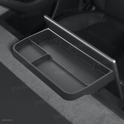 Model Y Juniper/ 3 Highland Dashboard Organizer Dual-Layer Behind-Screen Storage Tray with Non-Slip Design