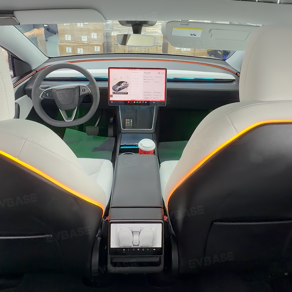 Model Y/3 Backseat Ambient Lighting Seat Back Neon Lights Interior Lighting Upgrade