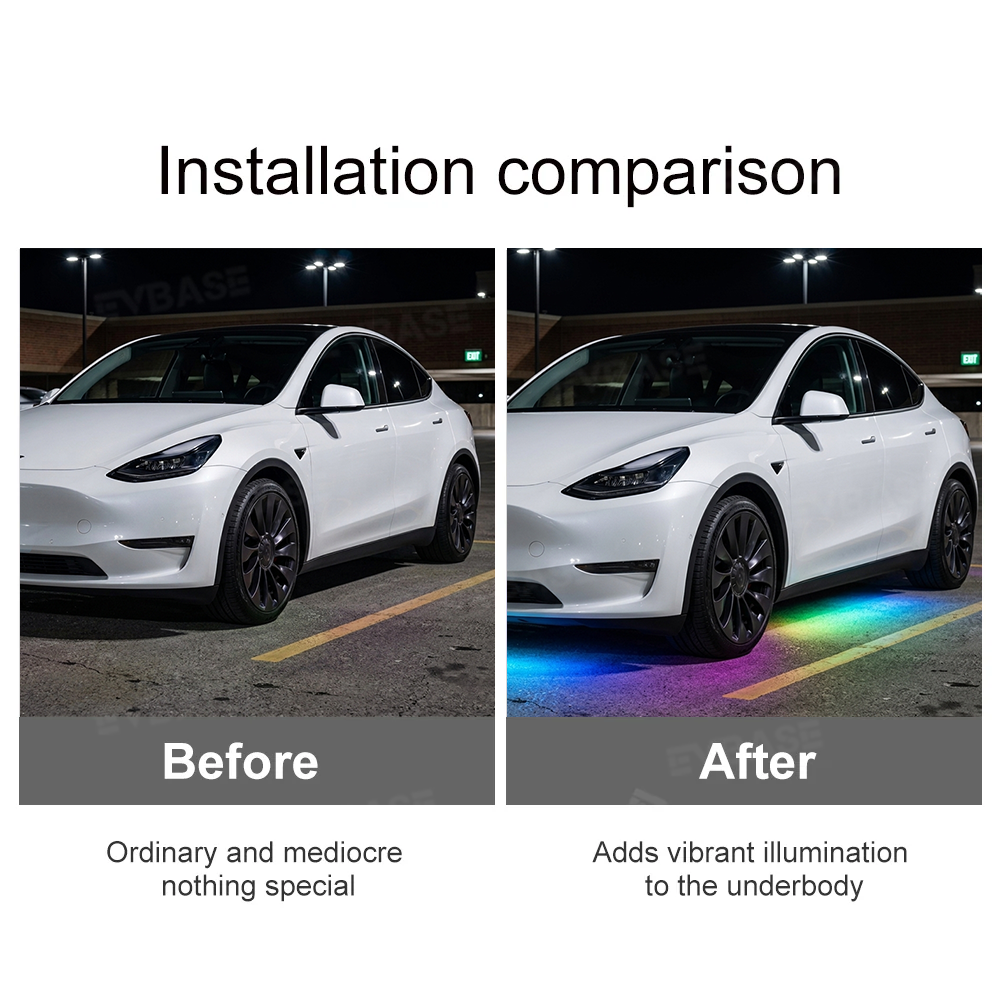 Model 3/Y Chassis Streamer Ambient Lights Underglow Tesla Underbody Light Kit