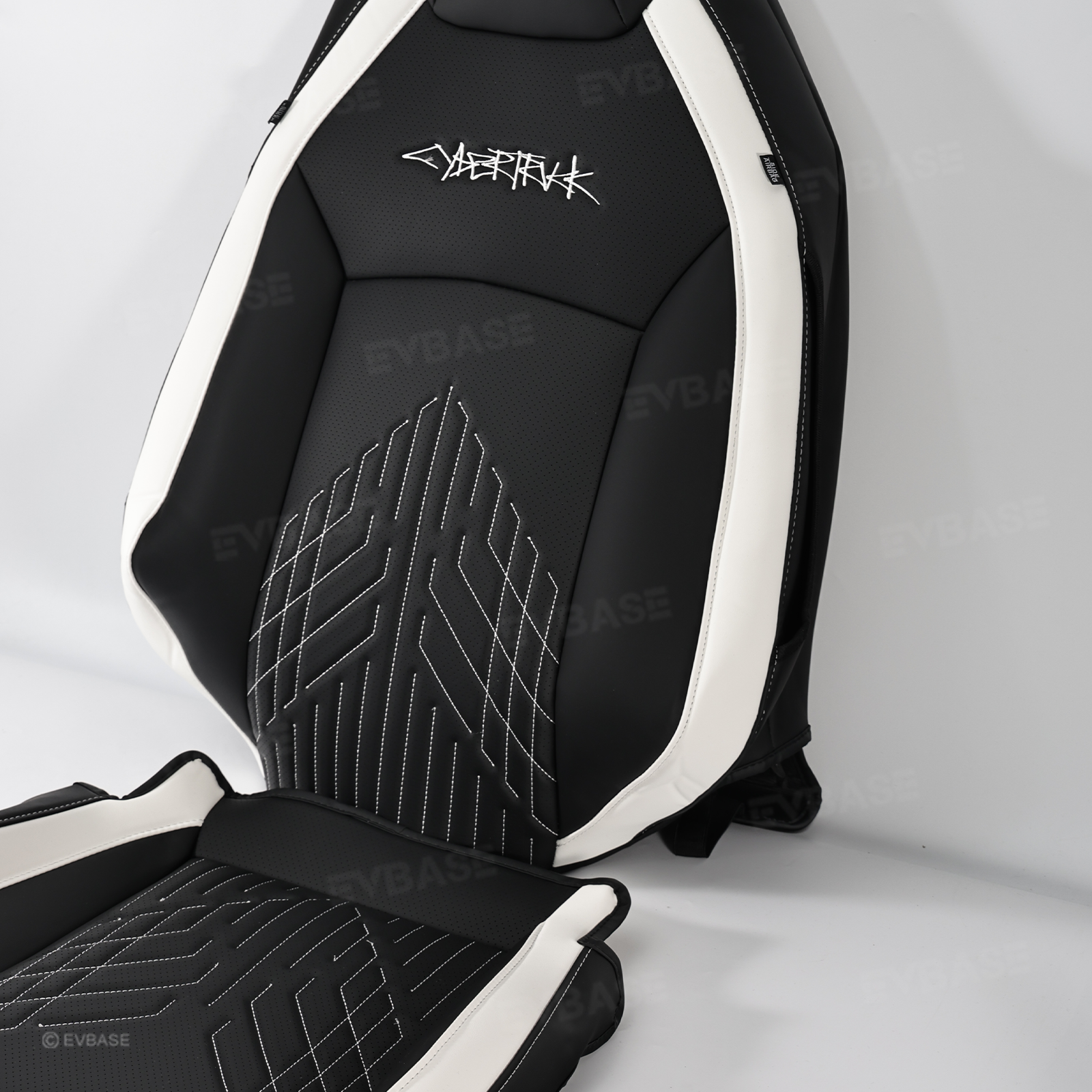 Tesla Cybertruck Custom Seat Covers NAPPA Leather Seat Protector All Set Gen 3.0 With Musk's Rocket Spirit