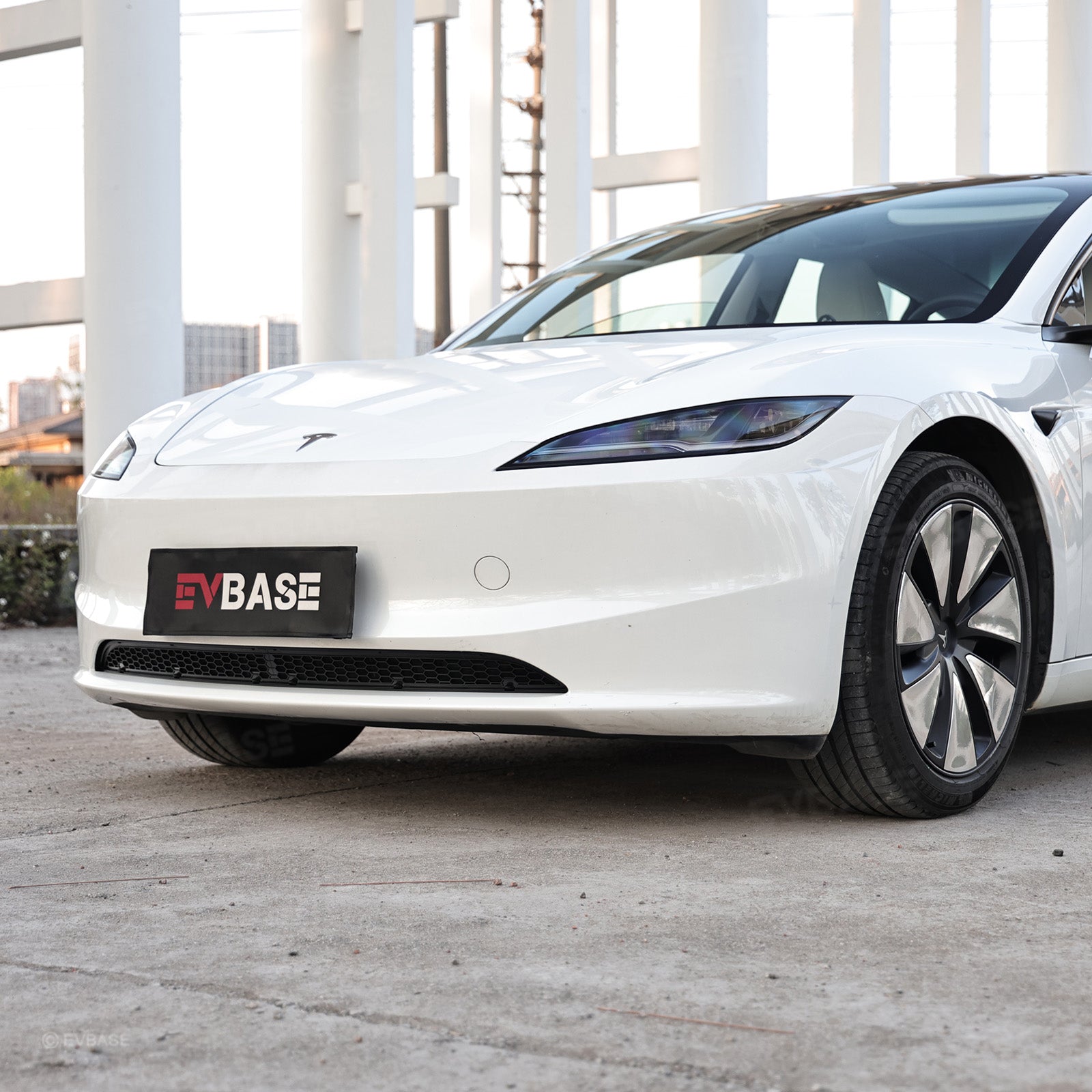 Model 3 Highland Radiator Grille Mesh Insert & Air Intake Vent Cover & Under-Seat Air Vent Cover Backseat Air Flow Outlet Protector