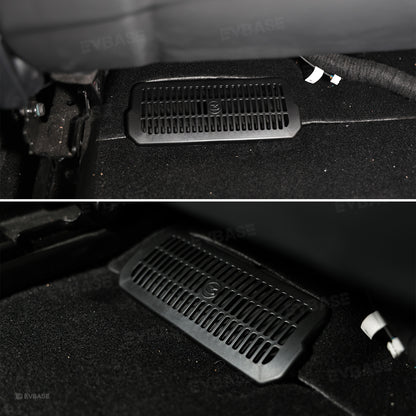 Model 3 Highland Radiator Grille Mesh Insert & Air Intake Vent Cover & Under-Seat Air Vent Cover Backseat Air Flow Outlet Protector