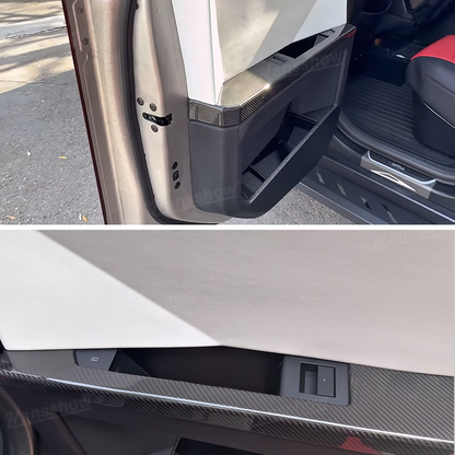 Tesla Cybertruck Door Panel Armrest Cover Real Carbon Fiber Lower Door Panel Overlays
