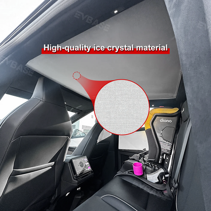 Tesla Cybertruck Sunroof Sunshade Foldable Glass Roof Sun Visor Heat Insulation Top Window