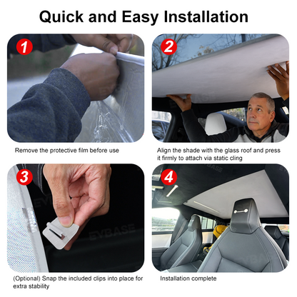 Tesla Cybertruck Sunroof Sunshade Foldable Glass Roof Sun Visor Heat Insulation Top Window