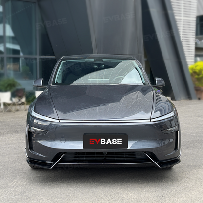 Tesla Front Lip For Model Y Juniper V Style Front Splitter ABS Front Apron Body Kit