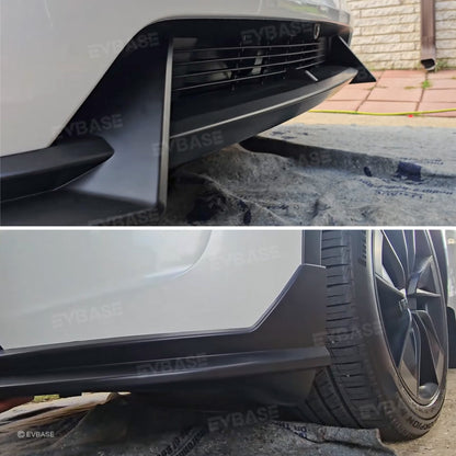 Tesla Front Lip For Model Y Juniper V Style Front Splitter ABS Front Apron Body Kit