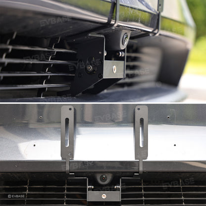 Tesla License Plate Frame Model 3 Y Aluminum Alloy Front License Plate Covers No Drill Matte