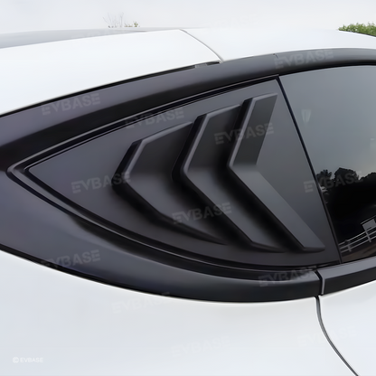 Tesla Model 3 Y Rear Side Window Louvers Air Vent Scoop Louvers Covers 2pcs