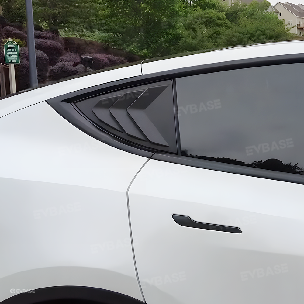 Tesla Model 3 Y Rear Side Window Louvers Air Vent Scoop Louvers Covers 2pcs