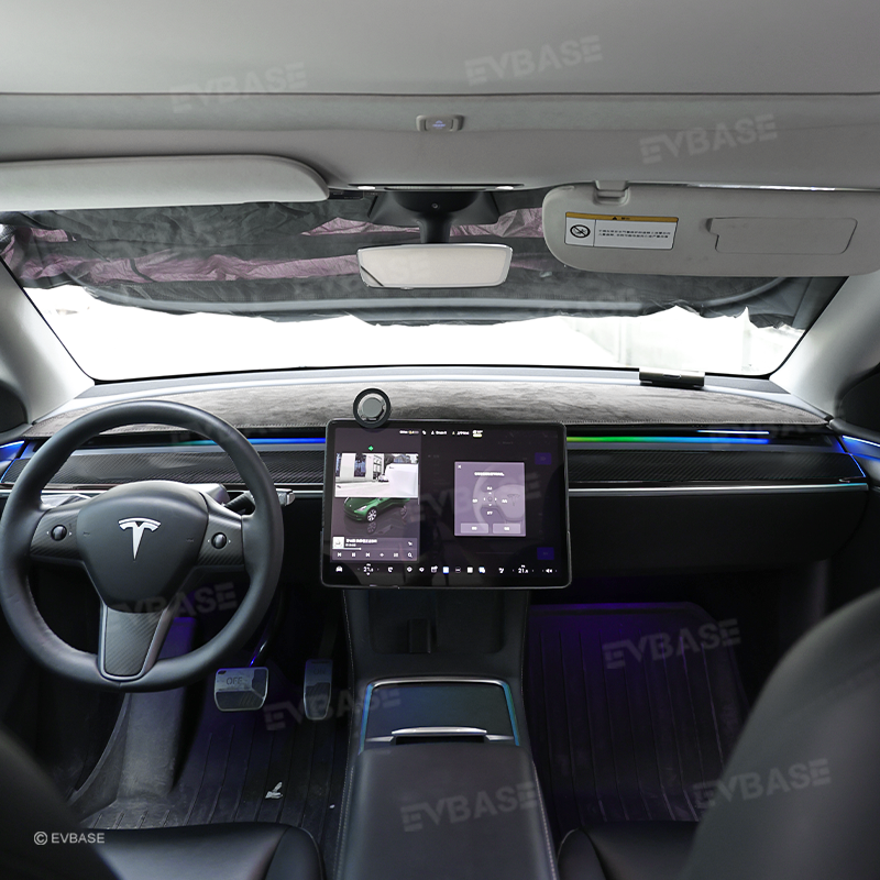 Model Y Dashboard Cover Real Carbon Fiber Center Console Trim Panel for Tesla