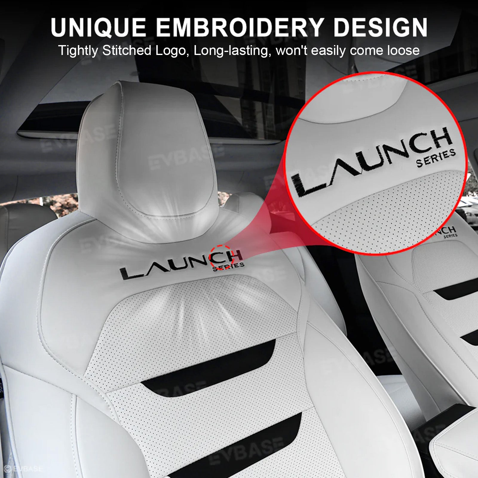 Tesla Seat Cover Model Y Juniper NAPPA Leather Full Coverage Seat Protector WIth Launch Logo