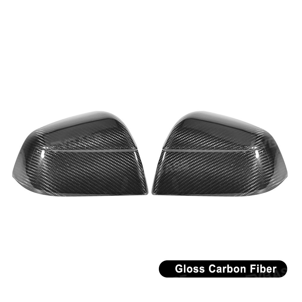 Tesla Side Mirror Covers for Model Y Juniper Real Carbon Fiber Side View Mirror Overlays Exterior Mods