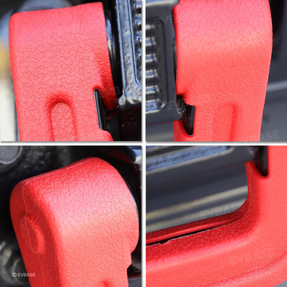 Tow Hook Cover for Hummer EV Front Rear Bumper Performance Red D-ring Recovery Hook 3PCS