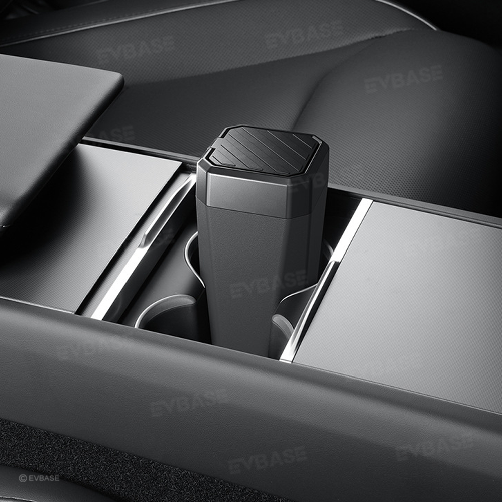 Trash Can Storage Bin with Lid Inspired by Cybertruck for Tesla Model Y/3/X/S/Cybertruck